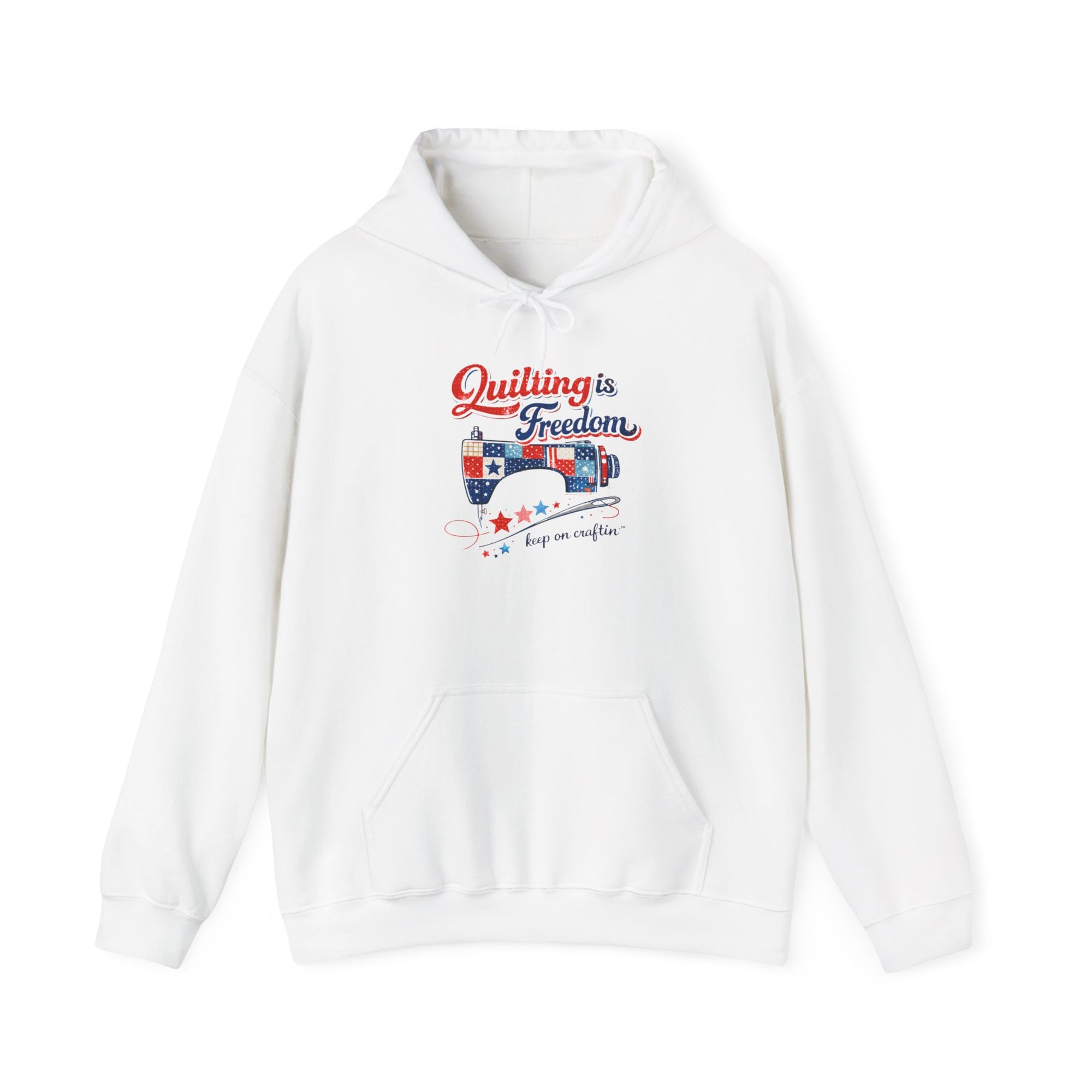 Quilting is Freedom Hoodie | The Crafty Author