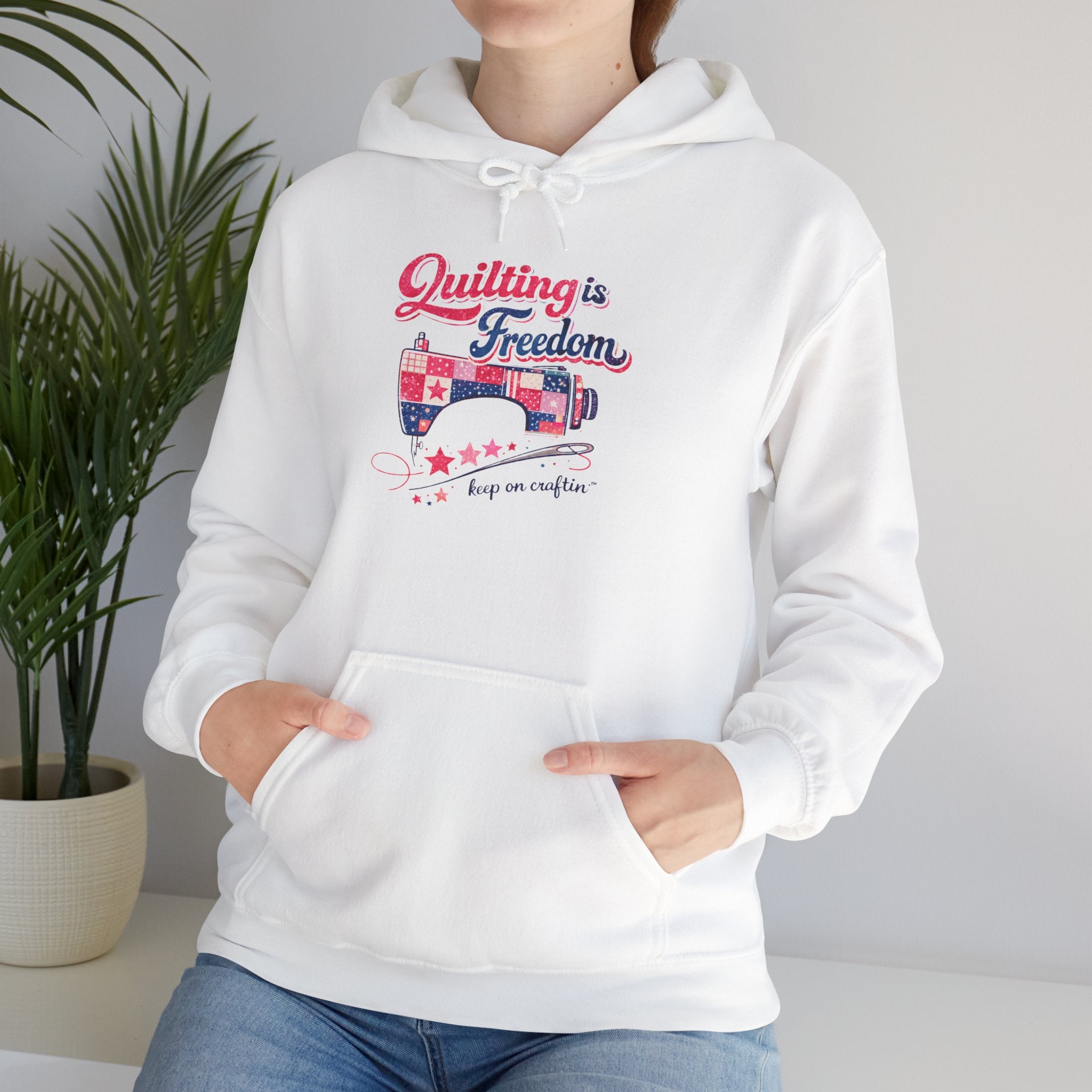 Quilting is Freedom | Limited Edition Hoodie | The Crafty Author