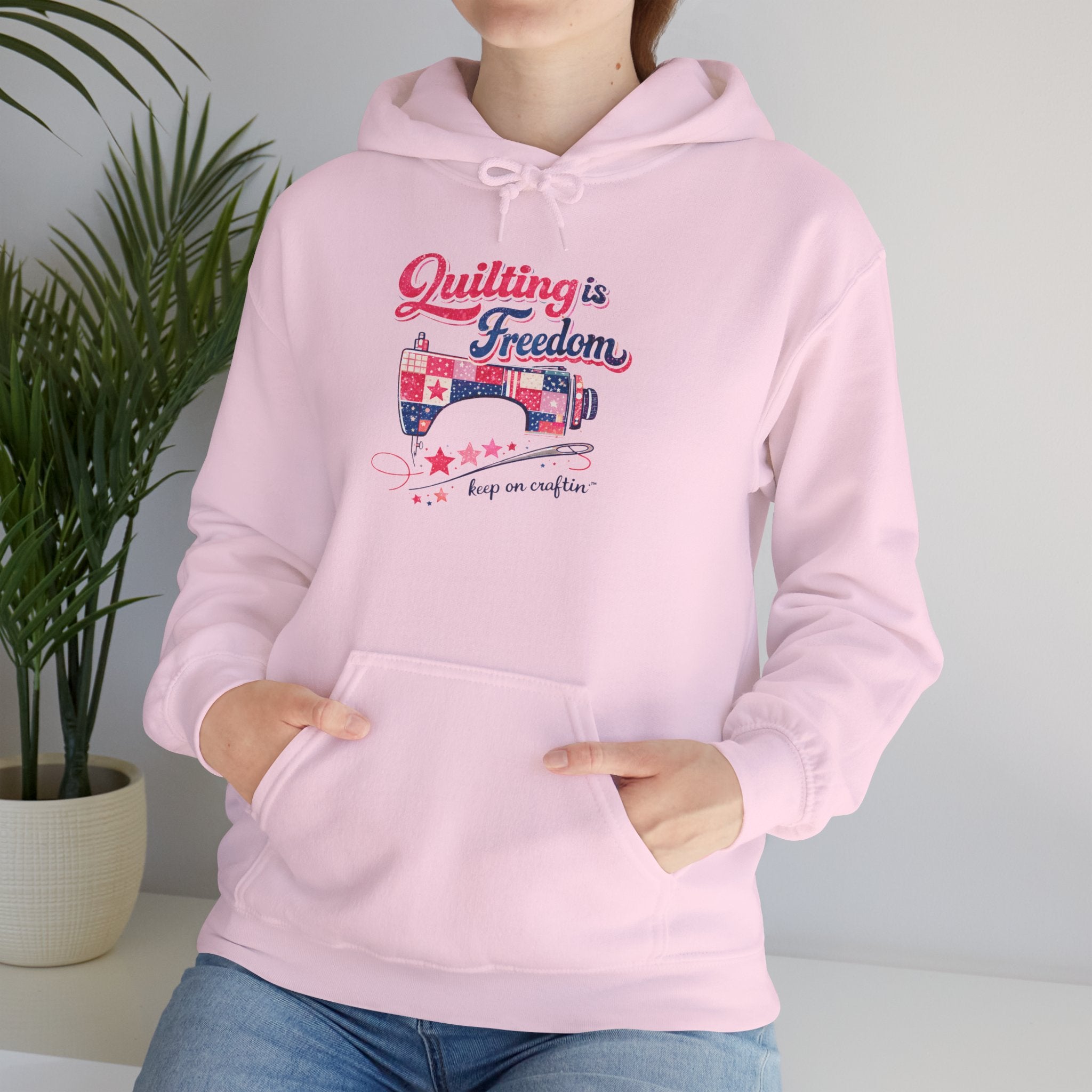 Quilting is Freedom | Limited Edition Hoodie | The Crafty Author
