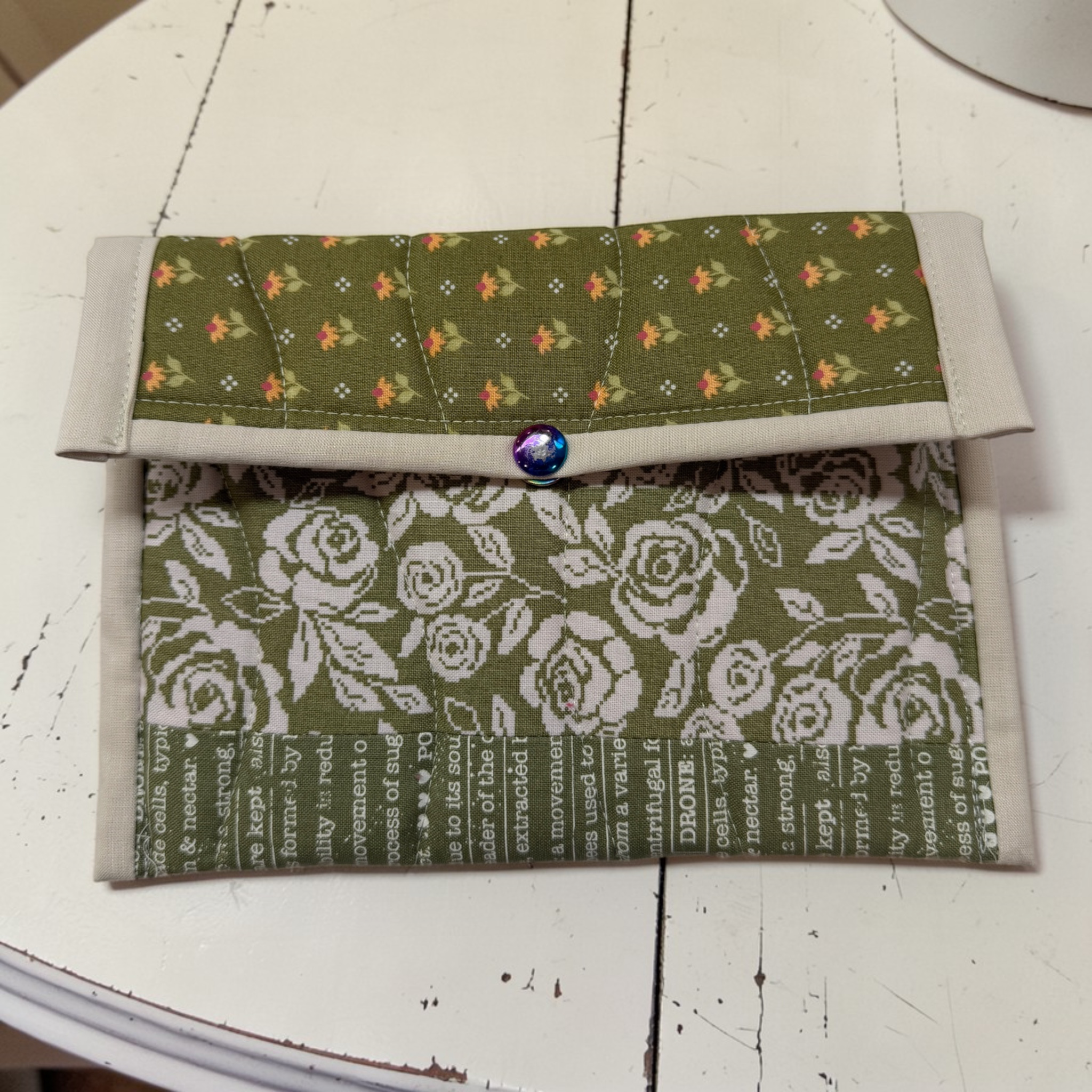 Small Fabric Pouch with Magnetic Closure