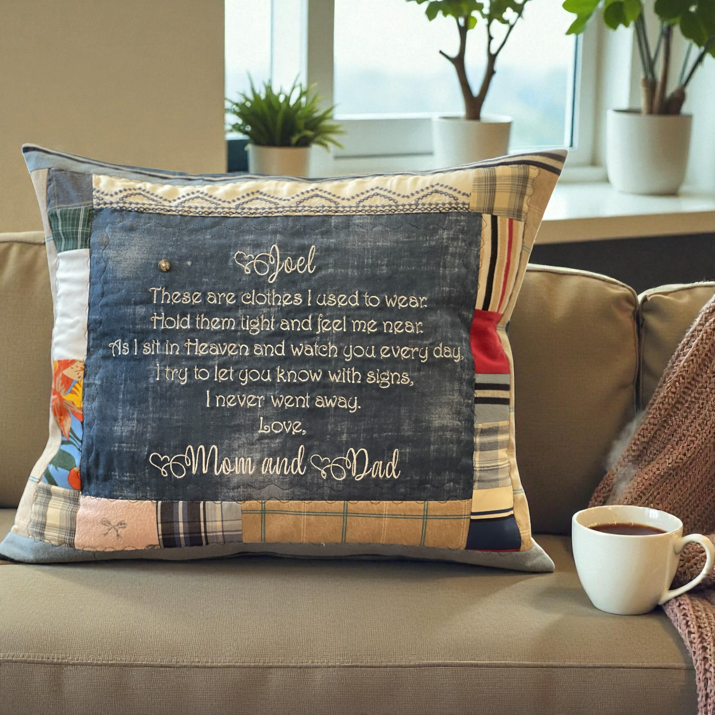 Single Shirt Memory Pillow without Embroidery