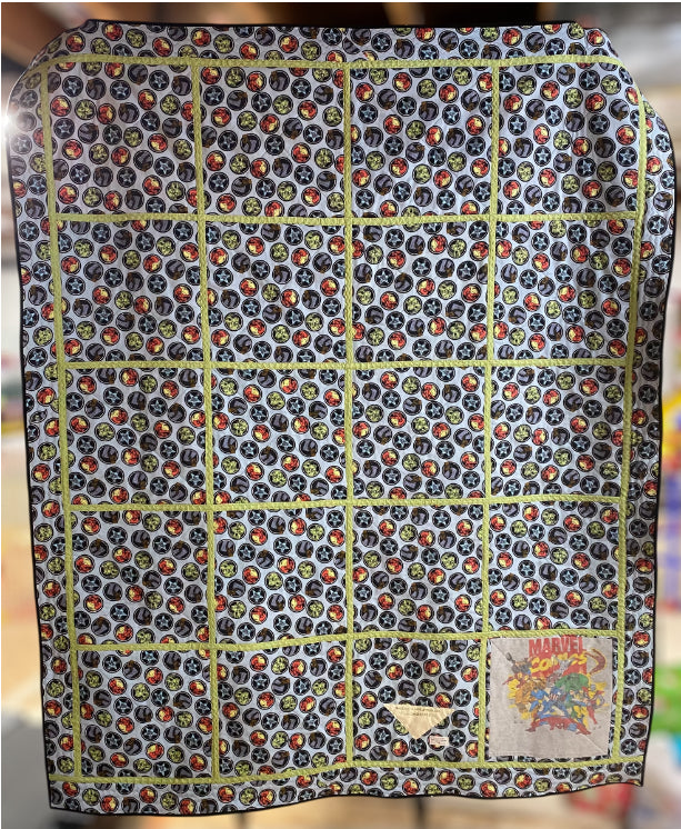 The Quilted Tee - Super Hero (back-side)